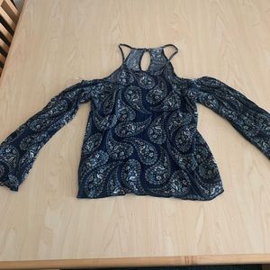 Charlotte Russe floral long sleeve blouse